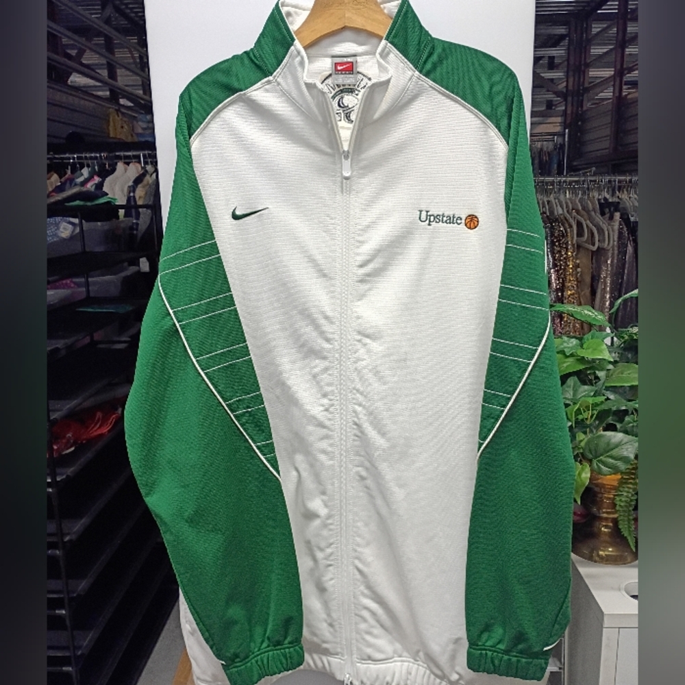 Nike Michigan State Spartans Green and White Basketball Warmup